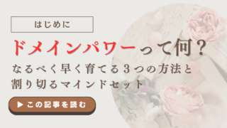 ドメインパワーってなに？なるべく早く育てる３つの方法と割り切るマインドセット